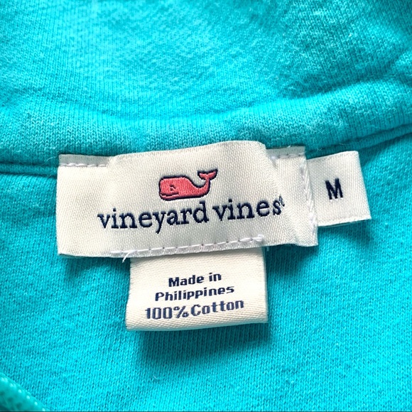 Vineyard Vines Shep 1/4 Zip Mock Neck Pullover Color Block with Logo Size M - Picture 8 of 13